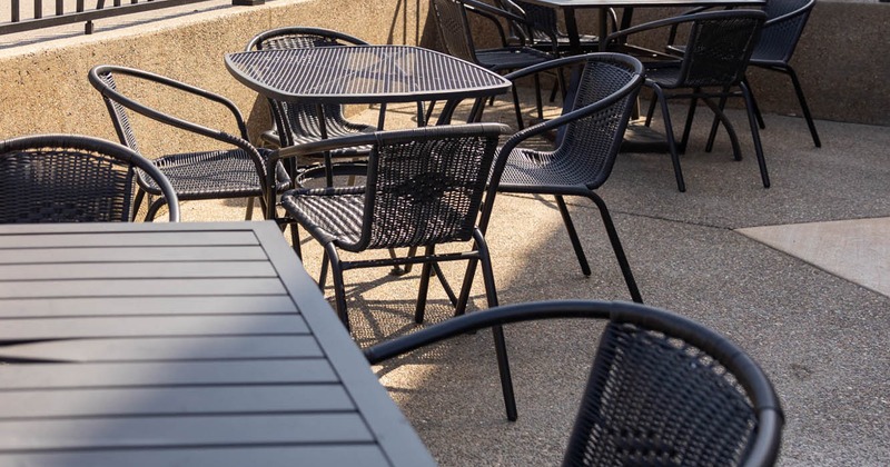 Outdoor, tables with chairs