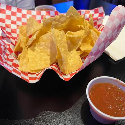 Tortilla chips and salsa.
