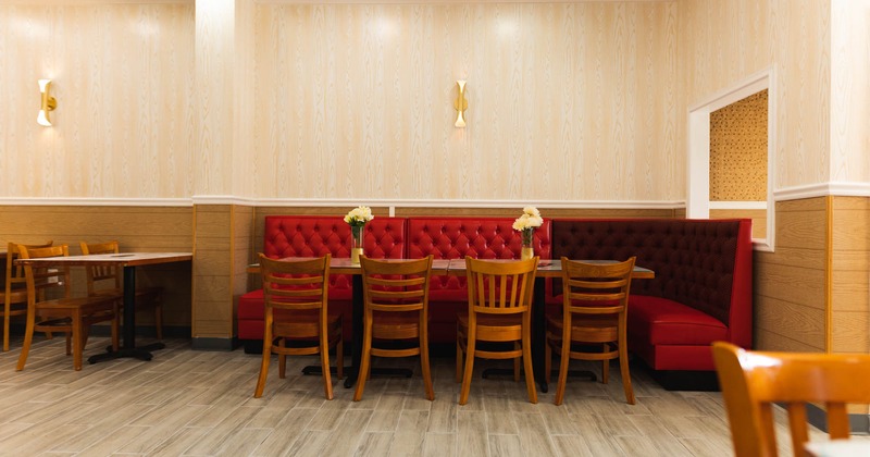 Interior, dining booth