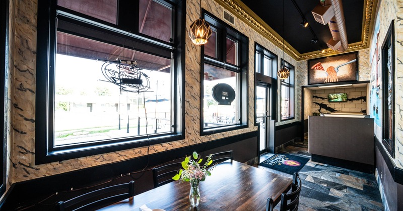 Interior, dining area