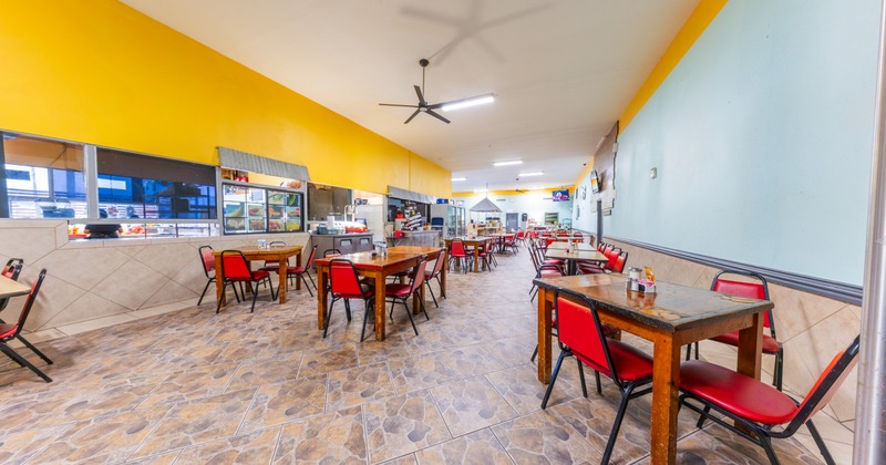 Interior, dining area
