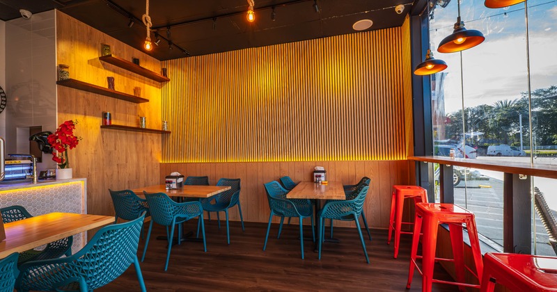 Interior, dining area