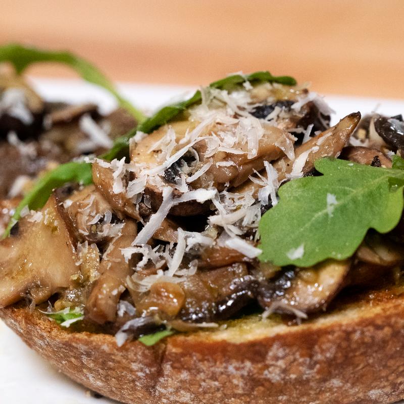 Wild Mushroom & Arugula Toast photo