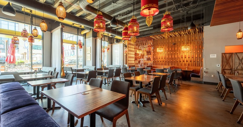 Interior, spacious dining area