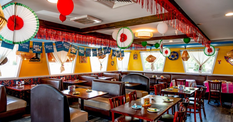 Interior, dining space with decor