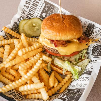 All American Bacon Cheeseburger.