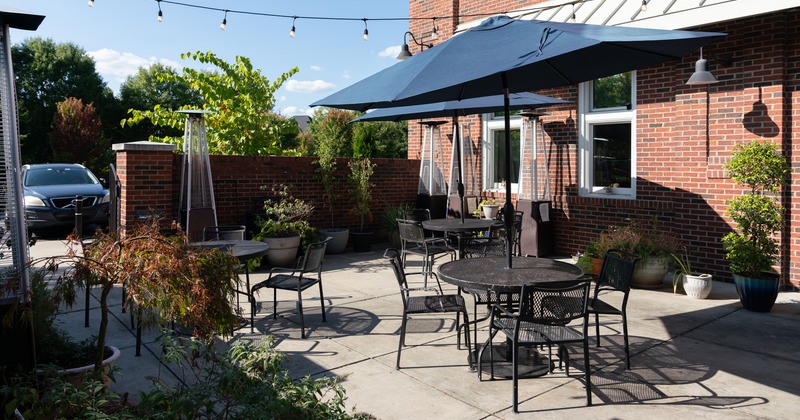 Outdoor patio seating