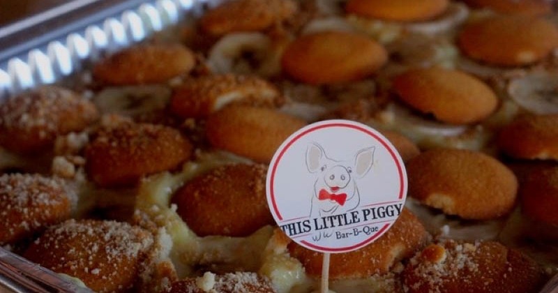 A tray of bread pudding