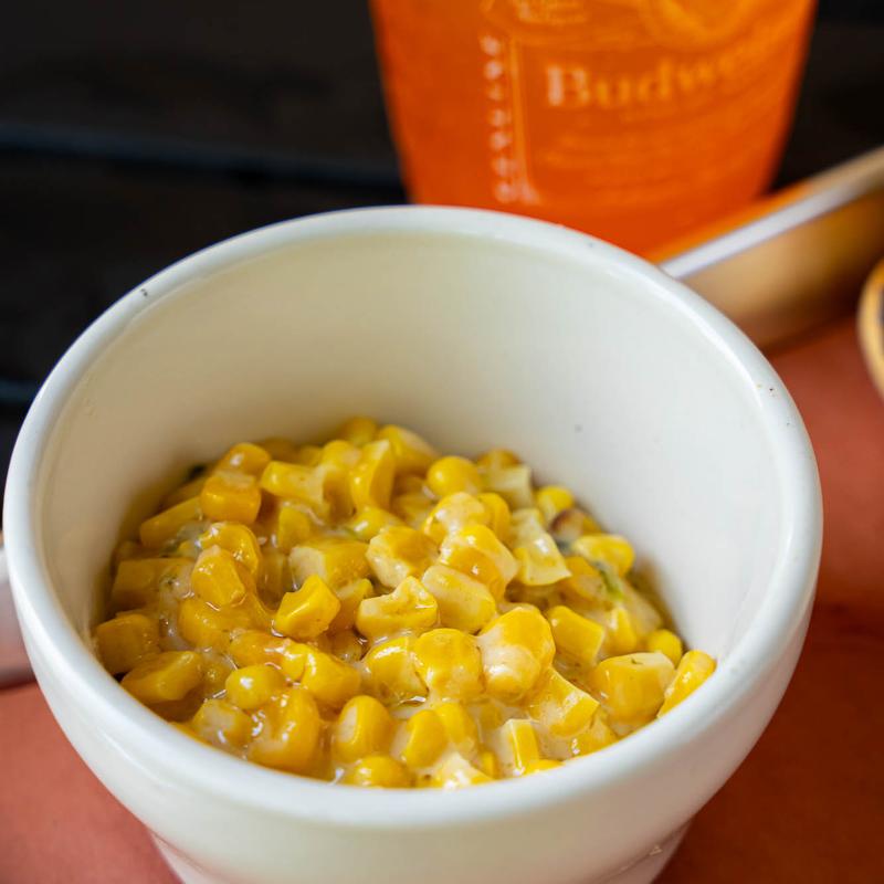 Poblano Cream Corn Brulee photo