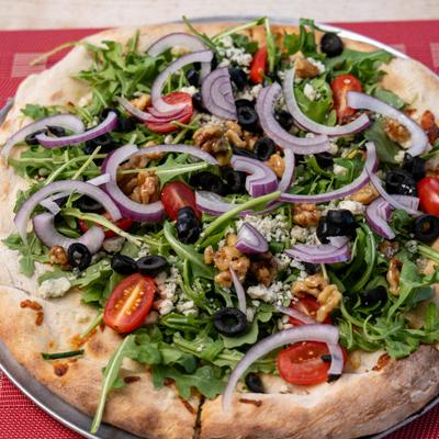 The vegetarian pizza.