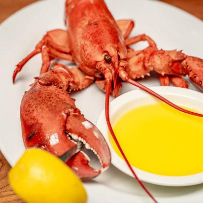 Steamed Maine Lobster.