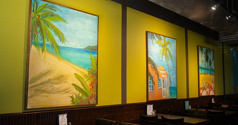 Interior, dining area