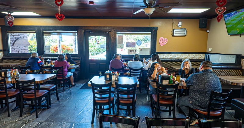 Interior, dining area