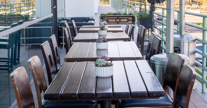 Exterior dining area