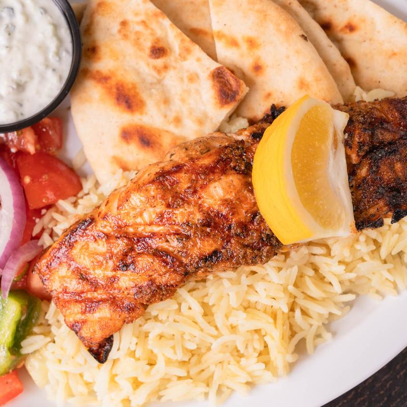 menu item 9 of 17, Salmon Plate