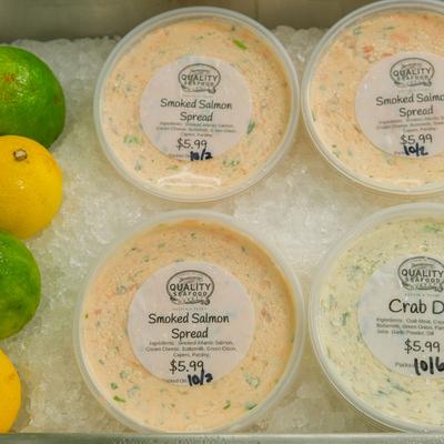 Restaurant products, smoked salmon