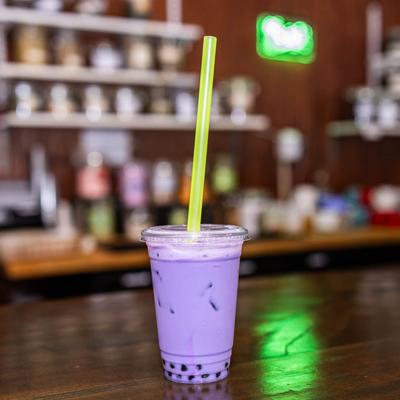 Taro bubble tea.