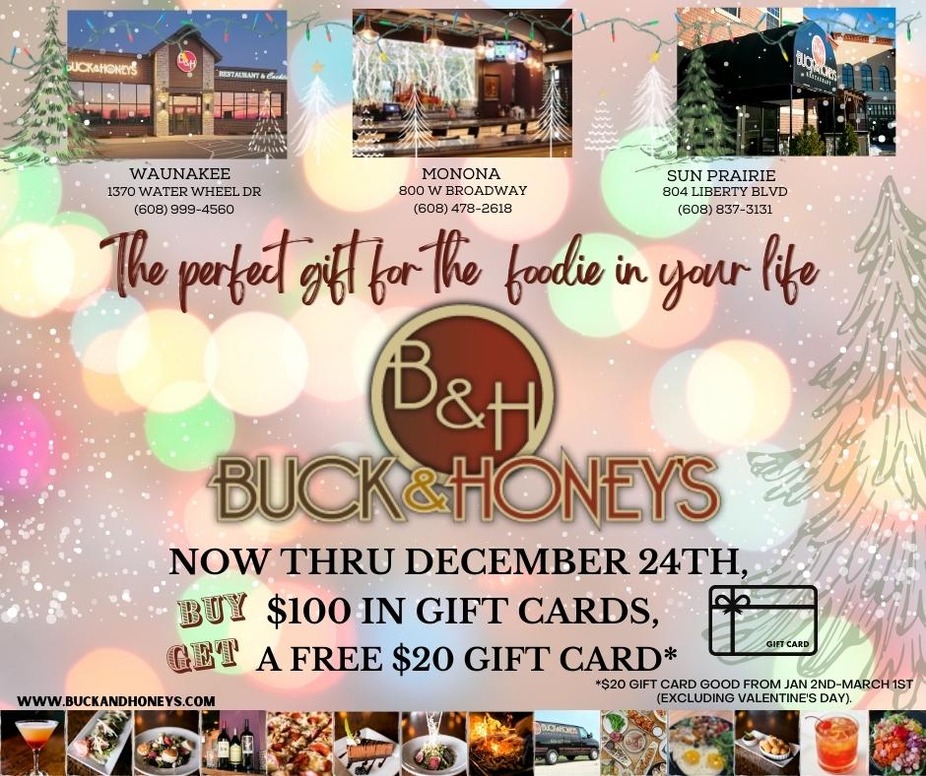 Buck & Honey's Holiday Gift Card Special event photo