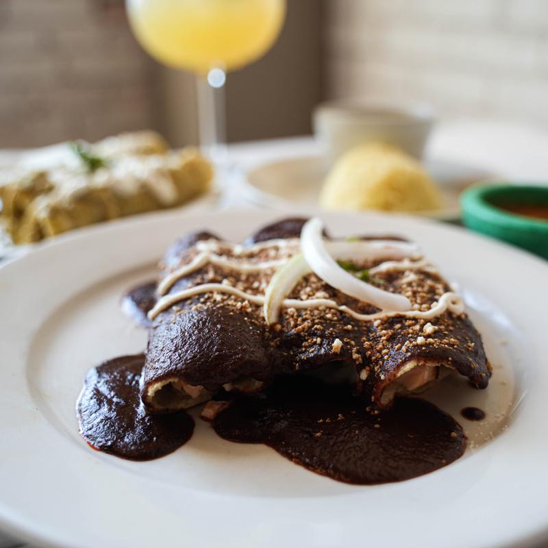 Enchiladas De Mole photo