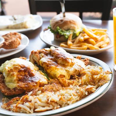 The Benny Benedict and other meals.