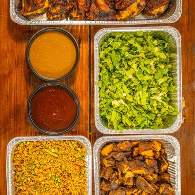 Various meals, top view.