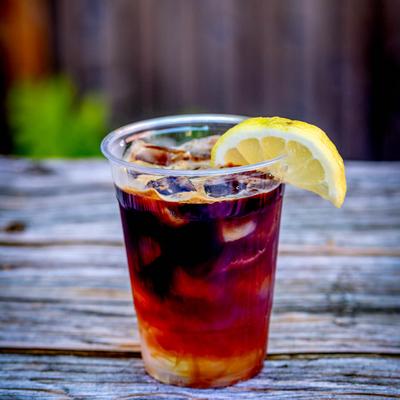 iced espresso tonic.