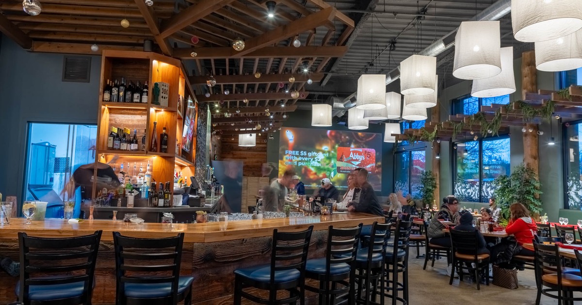 The interior space of the restaurant