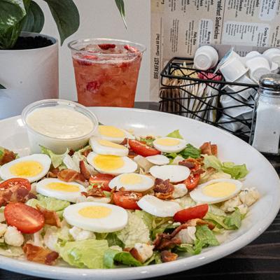 Served cobb salad