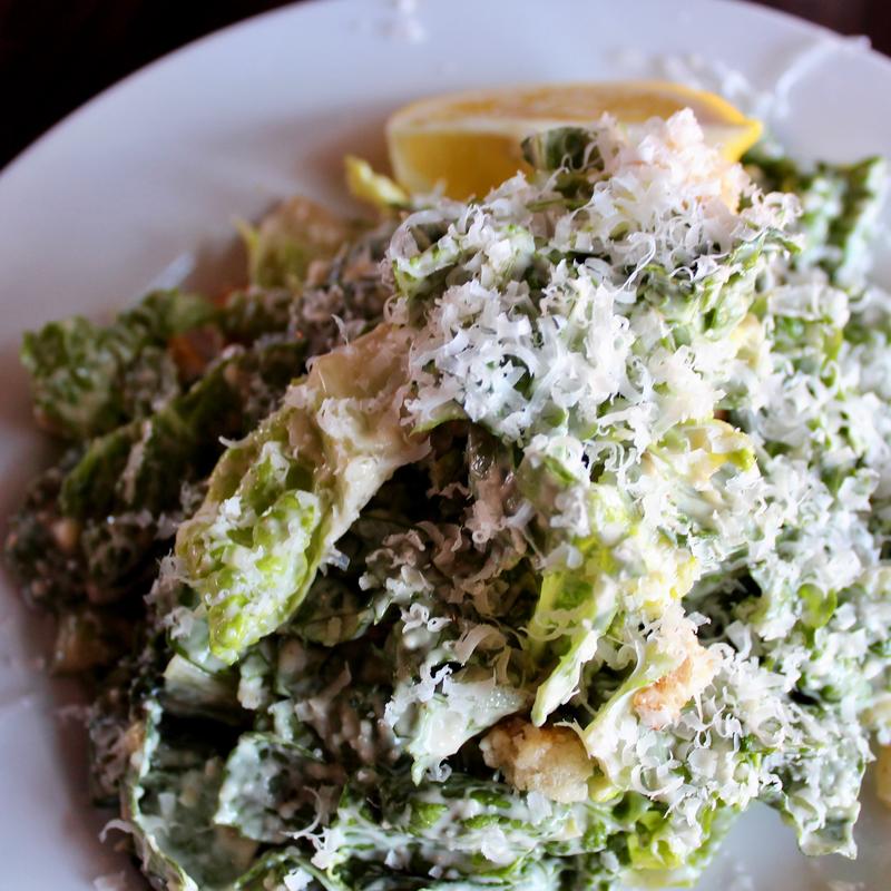 SWeL caesar dressing* parmesan reggiano, house croutons, iceberg, red leaf, small ribbons of kale - GF without croutons photo
