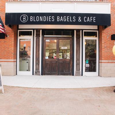 The entrance to the restaurant.