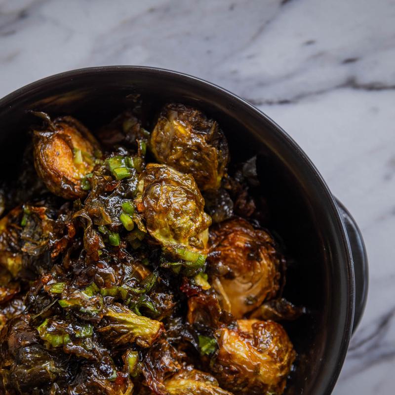 Hot Honey Crispy Brussel Sprouts photo