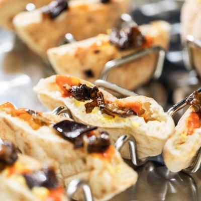 Appetizers, close up.