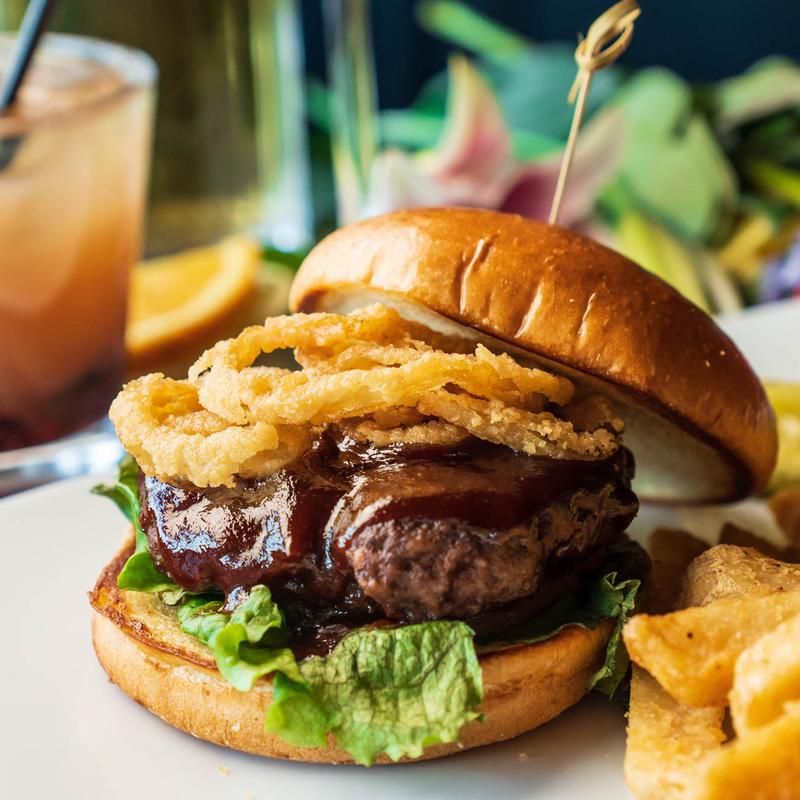 Bourbon Glaze - Crispy Onion Burger photo
