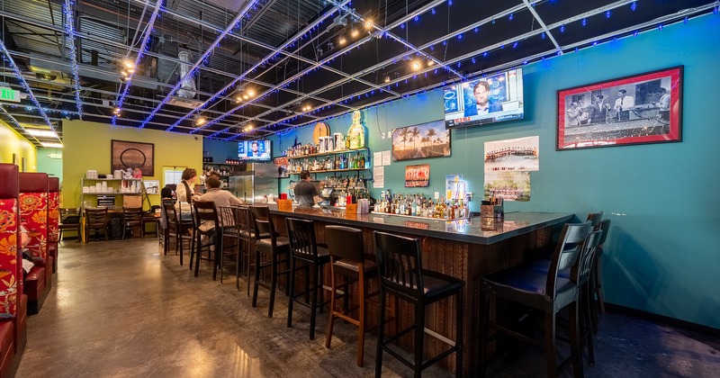 Interior space, bar area near the dining booths