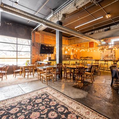 Interior, seating and bar area