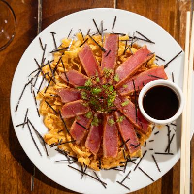 Ahi tuna salad.