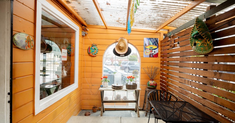 Exterior, tables and chairs