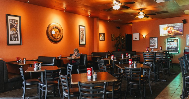 Interior, seating area