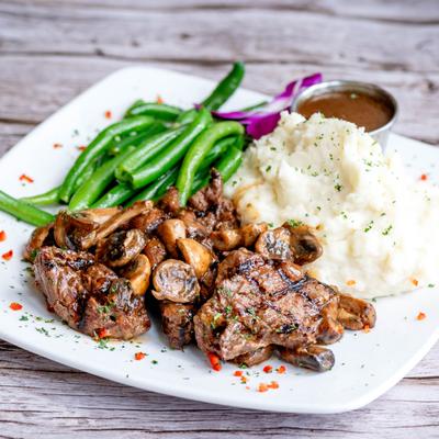 Garlic Sirloin Tips.