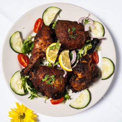 Tandoori chicken dish.
