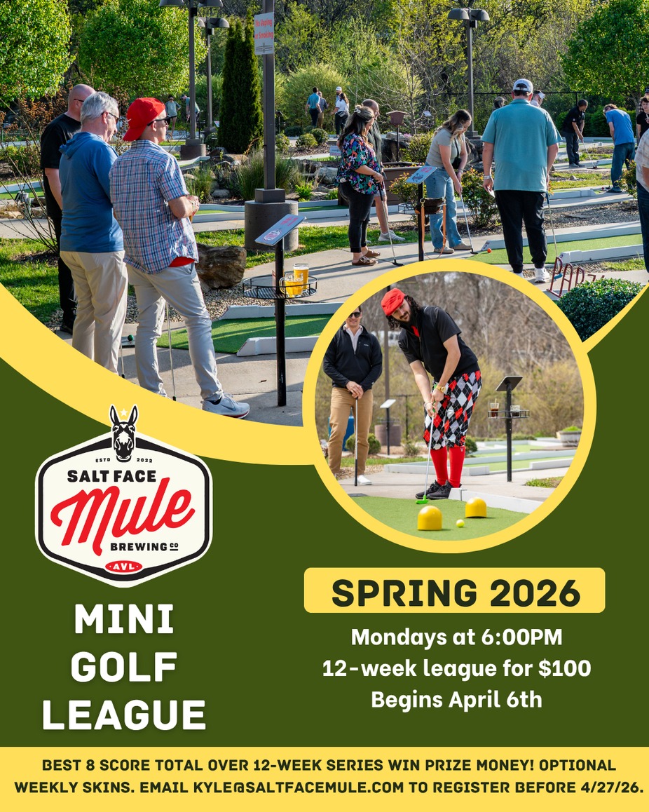 Spring Mini Golf League at Salt Face Mule Brewing event photo
