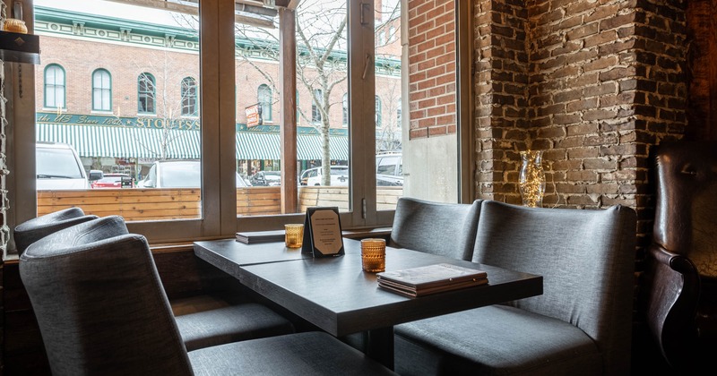Seating area by the window