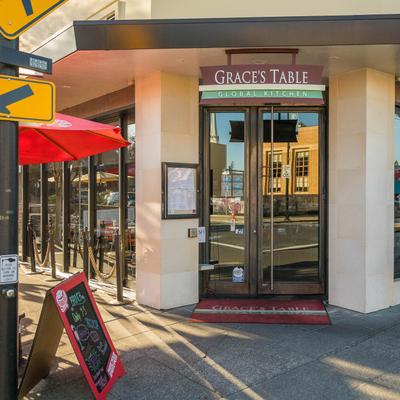 The restaurant's entrance.