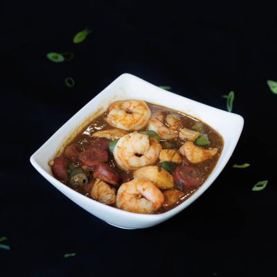 Shrimp and sausage gumbo.