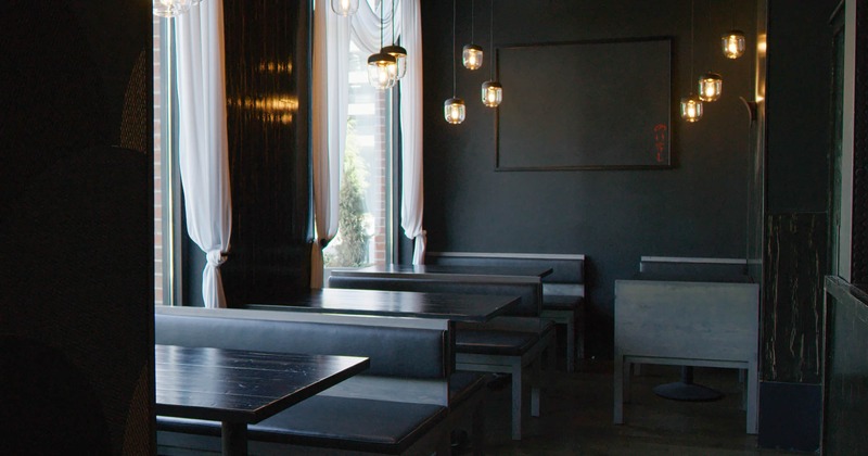 Interior, seating area by the windows