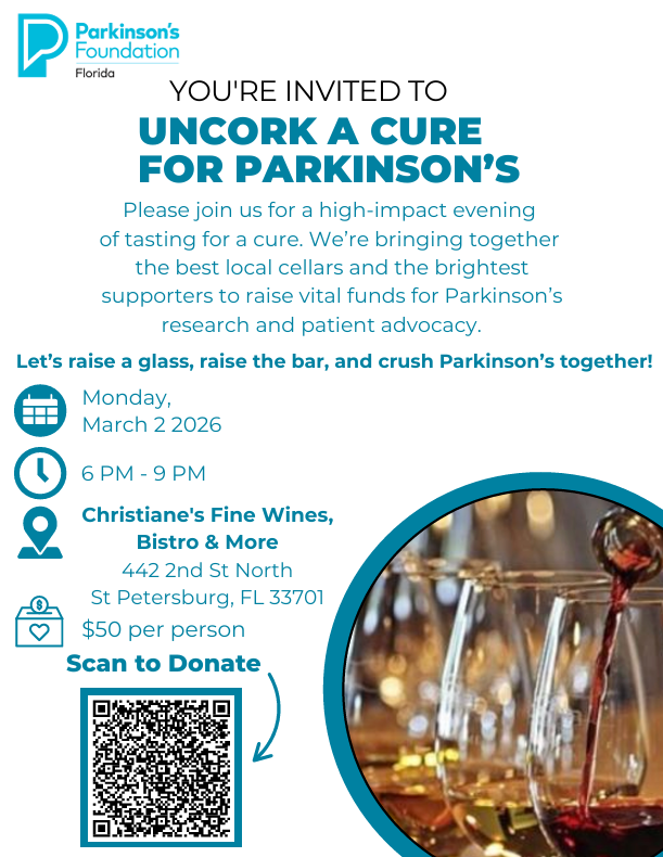 fundraiser for parkinsons disease flyer