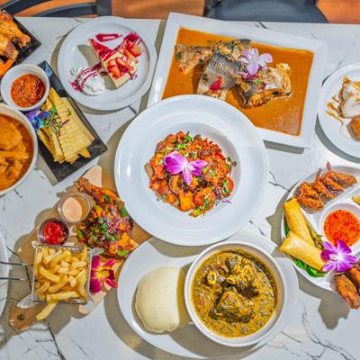 Full table, top view.