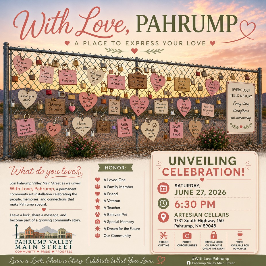 With Love, Pahrump Art Installation event photo