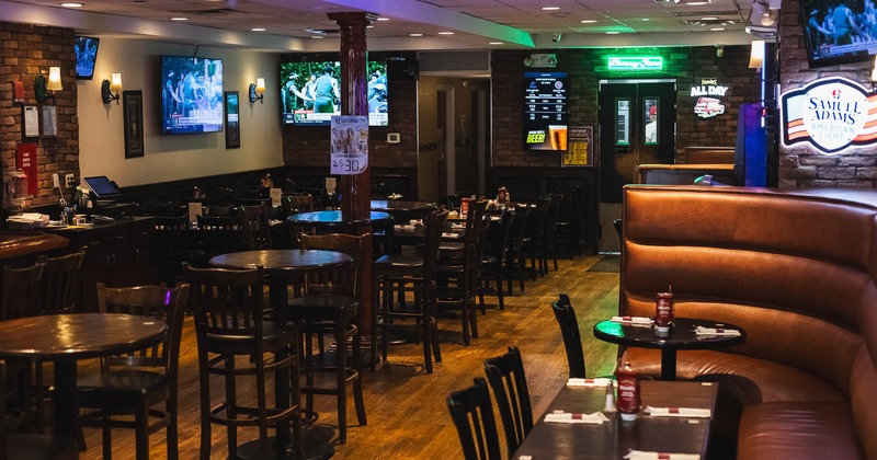 Restaurant interior, main seating space