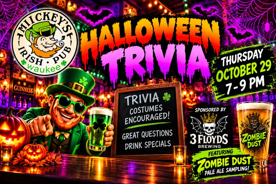 🎃👻 Halloween Trivia Night at Mickey's! 🧠🍻 event photo